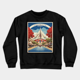 Parramatta Australia Vintage Travel Poster Tourism Crewneck Sweatshirt